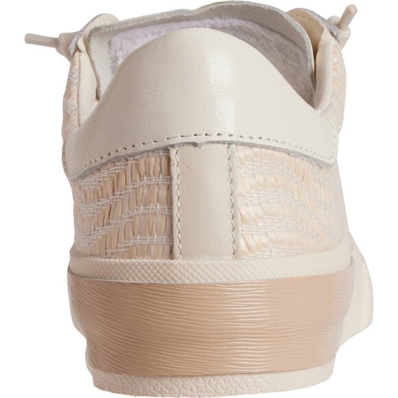 NEW Dolce Vita Zina women Leather Sneakers Bone Raffia 254 693 - Picture 5 of 6